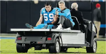  ?? BOB LEVERONE / THE ASSOCIATED PRESS FILES ?? Carolina linebacker Luke Kuechly is one of an untold number of NFL players to have suffered concussion­s. The league is implementi­ng a new concussion protocol this season.