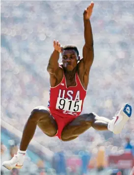  ?? ?? Making the jump: Carl Lewis won golds after turning vegan