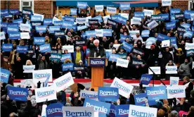  ??  ?? Bernie Sanders kicked off his 2020 campaign in Brooklyn, in March. Photograph: Johannes Eisele/AFP/Getty Images