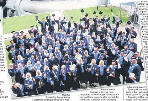  ??  ?? The skilling of youths is regarded as one of the most vital functions of the MOHR as it ensures the future survivabil­ity of industries by providing them with an adequate workforce. — Bernama photo