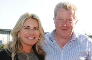  ??  ?? Teresa Boyle and Maurice Power at the ‘Business After Hours’ event hosted by Wexford Chamber in Allied Training, Whitemill Industrial Estate.