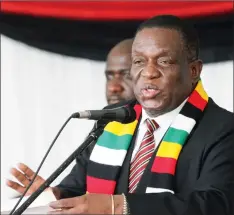  ??  ?? President Mnangagwa