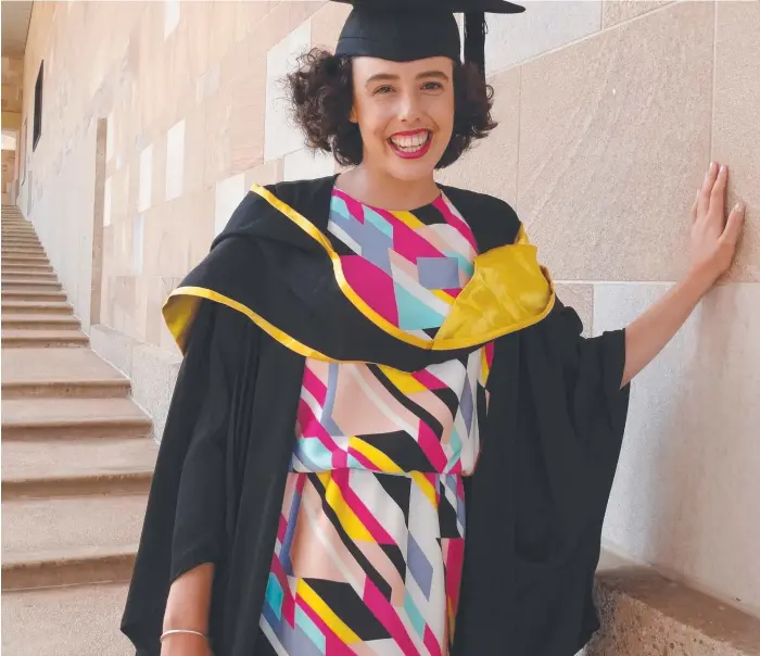  ??  ?? Bond University actuarial science graduate Nikki Cornwell has received the prestigiou­s Steven Johnson Memorial Award for her achievemen­ts.