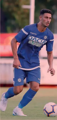  ?? LAPRESSE ?? Rolando Mandragora, 21 anni, in azione con la maglia dell’Udinese Il centrocamp­ista campano ha scelto il numero 38