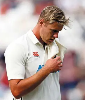  ?? — reuters ?? Kiwi quick: the 6’ 8” tall Kyle Jamieson will join a pace unit consisting captain tim Southee, Matt Henry, Neil Wagner and uncapped blair tickner for the test against england.