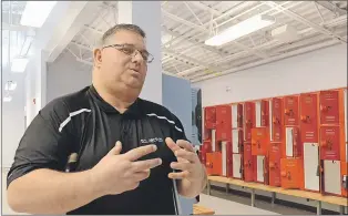  ?? LOUIS POWER/THE TELEGRAM ?? St. John’s Deputy Mayor Ron Ellsworth speaks with The Telegram at the new Bowring Park pool house, which was built with universal design in mind.