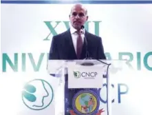  ?? JORGE CRUZ/LISTÍN DIARIO ?? Jorge Jerez Espinal, presidente del CNCP.