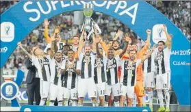  ?? FOTO: GYI ?? Octava Supercoppa de la Juve Lidera el palmarés tras perder las dos anteriores ediciones