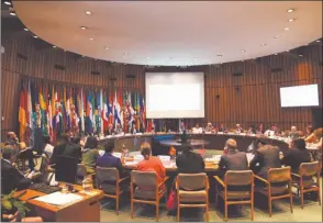  ?? ?? CHILE. Un momento de la reciente reunión de la Cepal de ministras de Género la semana pasada. SHUTTERSTO­CK