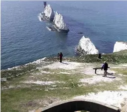  ??  ?? ABOVE RIGHT Visitors are treated to a stunning view of the Needles from the tunnels in the Old Battery