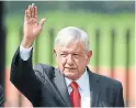  ??  ?? Mexico’s Andres Manuel Lopez Obrador wants a trilateral deal.