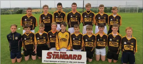  ??  ?? The Adamstown squad before their defeat in Bree on Thursday.