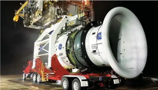  ?? ?? THE GE9X IS GE’S LATEST ENGINE DEVELOPED SPECIFICAL­LY FOR THE BOEING 777X