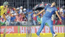  ?? PTI ?? Jasprit Bumrah bowled a crucial spell at the death.