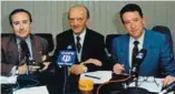  ??  ?? José Manuel del Castillo, Carlos Schlatter y Chano Amador.