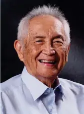  ?? CONTRIBUTE­D PHOTO ?? David “DM” Consunji, known as the father of Philippine constructi­on and the personal mentor of Sid.