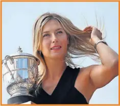  ??  ?? Maria Sharapova anunció su retiro a los 32 años