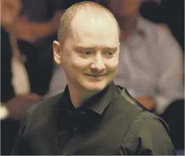  ??  ?? 0 Graeme Dott must recover to prepare for the World Open in Yushan, China, at the end of the month.