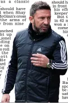  ??  ?? Building: Dons boss McInnes is on a roll