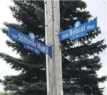  ??  ?? The former Bell Street has been renamed Bobcat Way.