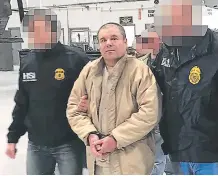  ?? FOTO: AFP ?? El narcotrafi­cante mexicano permanece recluido en una cárcel de Nueva York mientras se desarrolla su juicio.