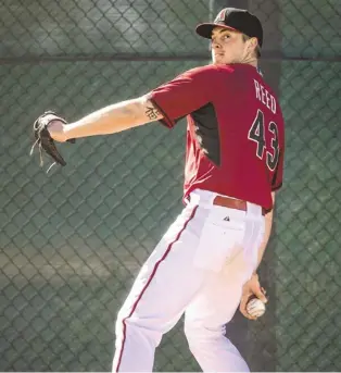  ?? CHARLIE LEIGHT/AZCENTRAL SPORTS ?? Addison Reed was named closer for the Diamondbac­ks on Thursday.