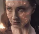  ?? 20TH CENTURY FOX ?? Sophie Turner’s Jean Grey is imbued with great power that tears her apart in “Dark Phoenix.”