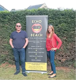  ??  ?? Paul Mcgregor and Elaine Carlin of Dundee music duo Echo Beach.