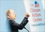  ?? Friedemann Vogel EPA/Shuttersto­ck ?? FORMER U.S. Vice President Al Gore speaks during the Climate Change Conference in Bonn, Germany.