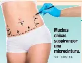  ?? SHUTTERSTO­CK ?? Muchas chicas suspiran por una microcintu­ra.