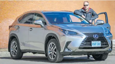  ?? AL CHAREST ?? Darcy Kraus was impressed by the striking colour and arresting appearance of the Lexus NX 300h.