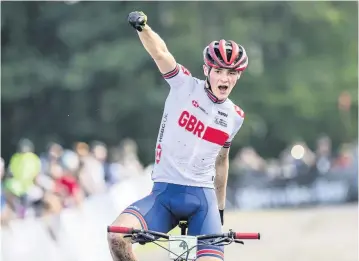  ??  ?? Pedal power Charlie Aldridge can reflect on a massively impressive past 12 months and has now been named Scottish Cycling’s Developing Rider of the Year. Photo: SWpix