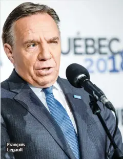  ??  ?? François Legault