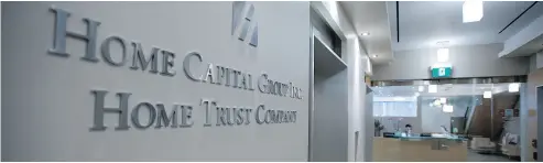  ?? PETER J. THOMPSON / NATIONAL POST ?? Home Capital has held talks with each of the country’s biggest six banks, but not all are expected to participat­e.