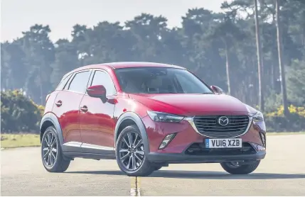  ??  ?? The Mazda CX-3 compact SUV could be your perfect choice