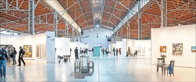  ?? [Simon Veres ] ?? SPARK Art Fair im Jahr 2022. Bei der dritten Ausgabe im März sind noch mehr internatio­nale Galerien in Wien dabei.