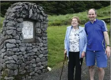  ??  ?? Mary and Donal Meaney, Dromahane enjoyed the scenary at St. John’s Well. All photos by John Tarrant.