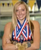  ?? Photo submitted ?? Hannah Morelli is a senior swimmer at Mt. Lebanon who has earned WPIAL and PIAA medals.