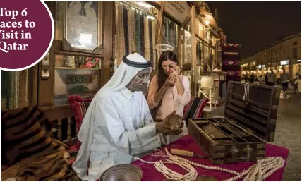  ??  ?? ABOVE At the Gold Souq within Souq Waqif, there are numerous shops selling imported and local jewellery