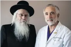  ??  ?? Rabbi Avrohom Friedlande­r is the chief chaplain at New York’s Maimonides Medical Center, and Dr. Richard Grazi is the founder of Genesis and director of the Division of Reproducti­ve Endocrinol­ogy at the centre in Brooklyn, N.Y. Genesis was one of the...