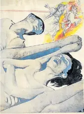  ?? ?? Sin título (1968). Técnica mixta sobre papel 35 x 26,5cm.