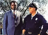  ?? ?? Class: Poitier in in The Heat Of The night (who also contribute­s as a talking head, along with Denzel Washington, Barbra Streisand, Halle Berry and Poitier’s many