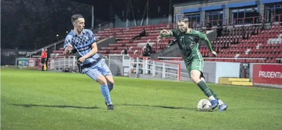  ??  ?? On the run Calum Heath takes on the East Stirlingsh­ire defence. All photos by George Vekic