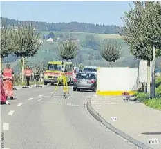  ??  ?? R. S. wurde vor einer Woche beim Überqueren einer Strasse in Neftenbach ZH von einem Auto erfasst.