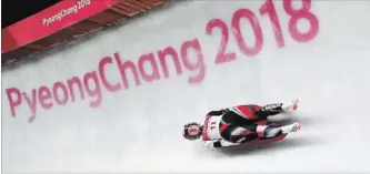  ?? TOM PENNINGTON GETTY IMAGES ?? Alex Gough became the first Canadian to win a medal in women’s luge Tuesday, capturing the bronze.