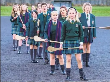  ?? Netf lix ?? THE “DERRY GIRLS” (and one “wee English fella”), led by Saoirse-Monica Jackson, attend Catholic school.