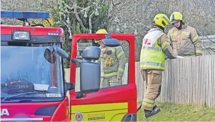  ??  ?? Doing their duty Firefighte­rs in Perth and Kinross have been kept busy