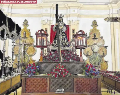  ?? ?? PEÑARROYA-PUEBLONUEV­O
Una de las imágenes nazarenas que debía procesiona­r en la tarde del Jueves Santo por Peñarroya-pueblonuev­o.