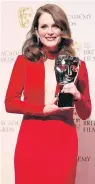  ??  ?? Julianne Moore with the Best Leading Actress award.