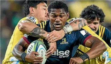  ?? PHOTOSPORT ?? Highlander­s wing Waisake Naholo needs to lift his game for his All Blacks World Cup selection hopes.